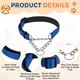 thumbnail image 3 of Collares de Cadena para Perros Uxcell, Collar para Perros sin Tirones Ajustable Reflectante de Nylon con Cadena de Acero Aleado, (M-20 Pulgadas, Azul Oscuro), 3 of 7