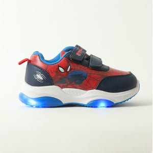 Zapatilla Con Luces Niño Spiderman Webfoot Rojo Marvel