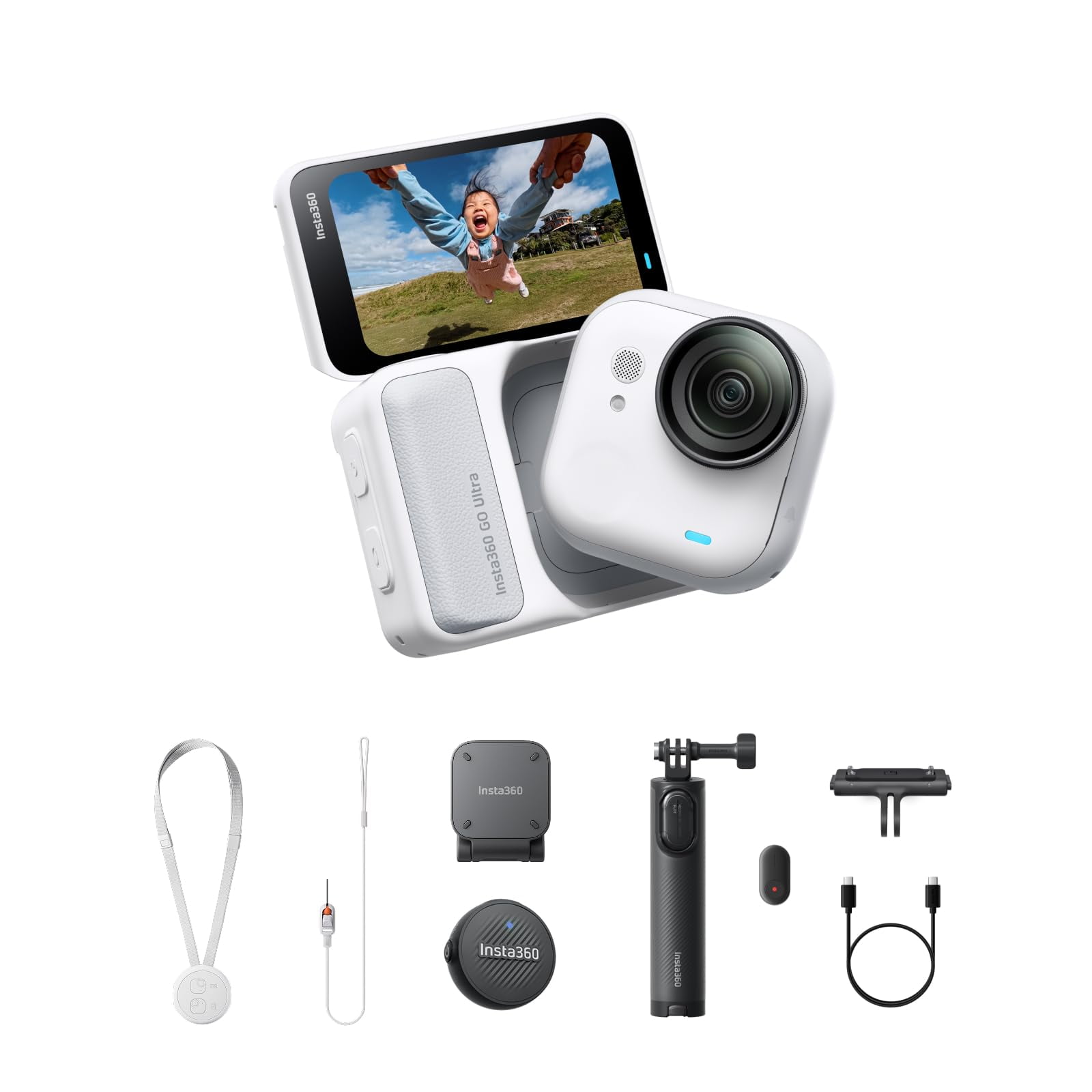 Cámara Insta360 Go Ultra 4k Para Vlogging, Ligera De 53 G