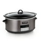 thumbnail image 1 of Olla de Cocción Lenta Programable Crock Pot 8 Cuartos Negra Acero Inoxidable, 1 of 3