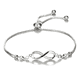thumbnail image 1 of Pulsera infinito ajustable de plata ley S925 empaque, 1 of 3