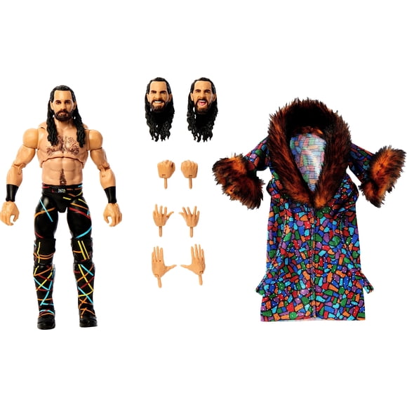 Figura de acción Mattel WWE Seth Rollins Ultimate Edition con accesorios intercambiables, articulaci