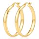 thumbnail image 1 of Pendiente de aro Dulcibella 50 mm chapado en oro de 14K, 1 of 6