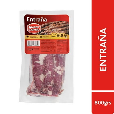 Entraña De Cerdo 800 G Super Cerdo