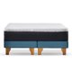 thumbnail image 2 of Cama Europea New Top Colchon Resortes 23 Cm 2 Plazas Base Dividida Tela Velvet Azul Petroleo, 2 of 8