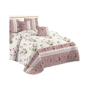 Genérico - Cubrecama Quilt Verano King + 2 Fundas Almohada Da3