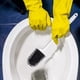 thumbnail image 5 of Escobilla de baño de silicona, soporte de silicona descontaminante resistente con mango extendido, ideal para esquinas y espacios pequeños entre el inodoro y la pared., 5 of 5