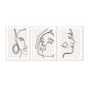thumbnail image 1 of Set de Cuadros Mujer Minimal con Marco Blanco, 1 of 1
