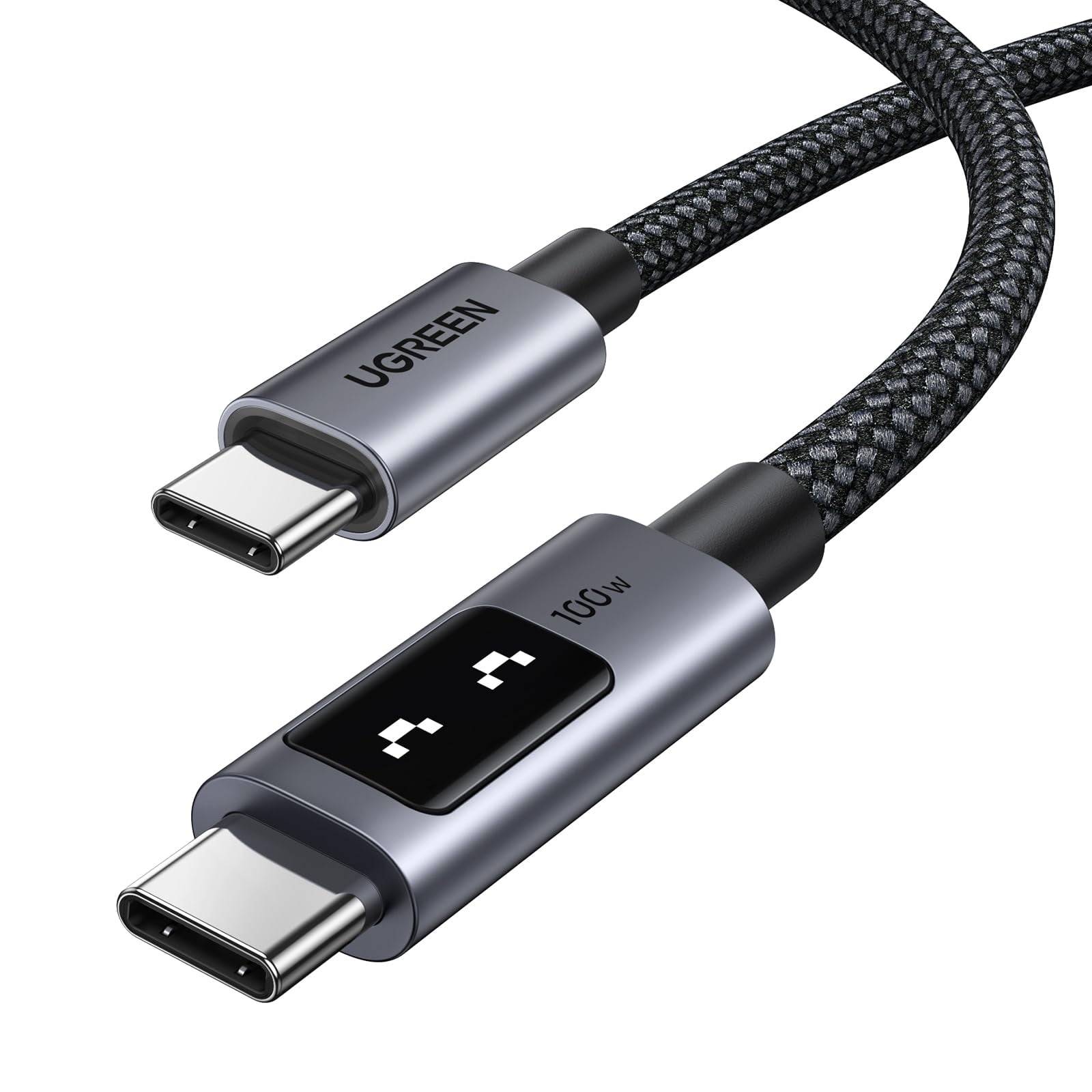 Cable Usb C A Usb C Ugreen Uno De 100 W, Carga Rápida, 1 M, Negro