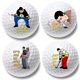 thumbnail image 1 of Pelotas de Golf Amitrely 4,26 cm Blancas Pack de 4 - Regalo Original, 1 of 6