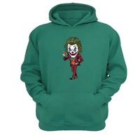 Genérico - Polerón Canguro The Joker Verde Aguamarina Talla Xs Unisex