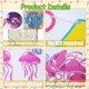 thumbnail image 4 of Bandera decorativa Virosera con medusas para fiesta de cumpleaños, 4 of 7