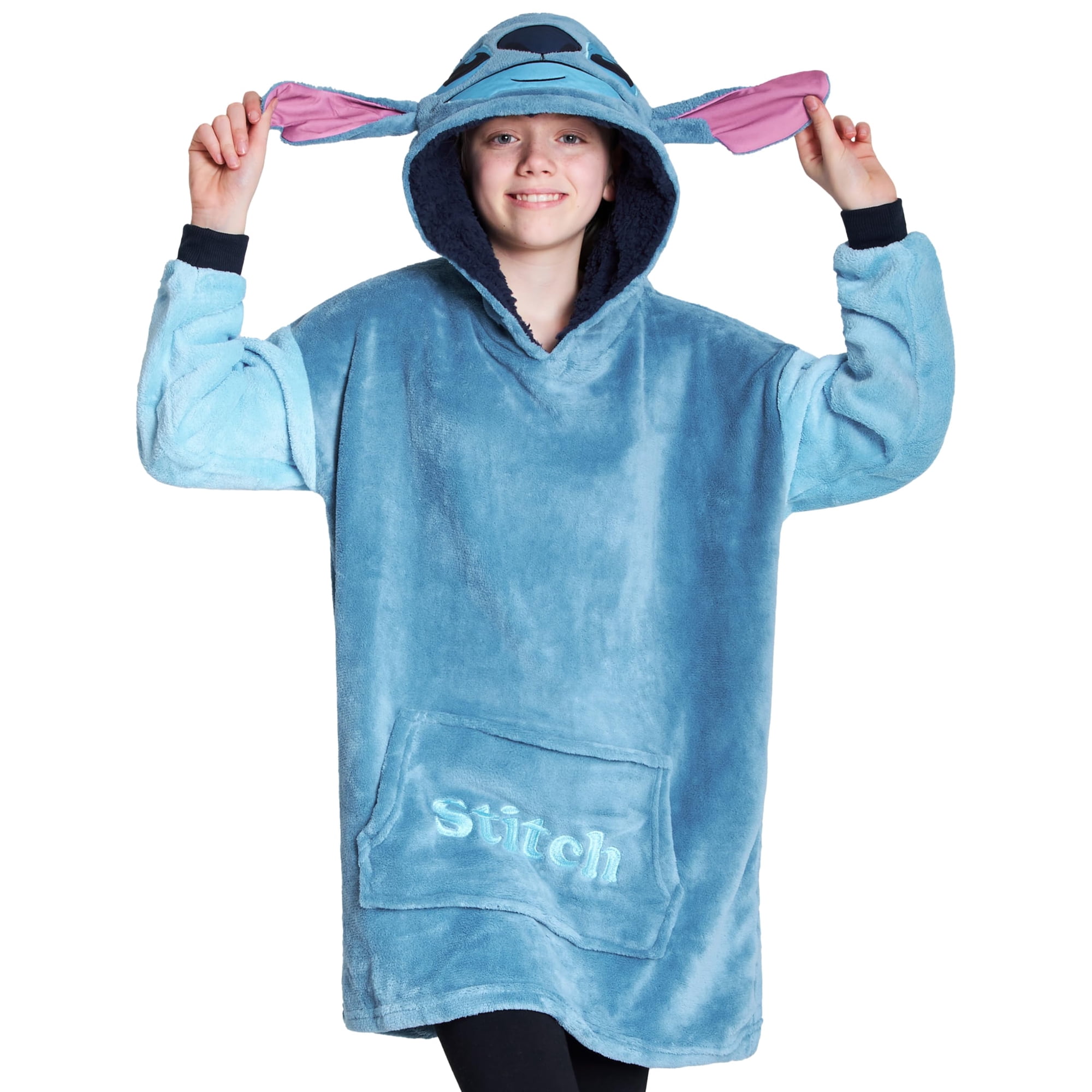 Disney - Manta Con Capucha Stitch Para Niños Y Adolescentes Talla Única
