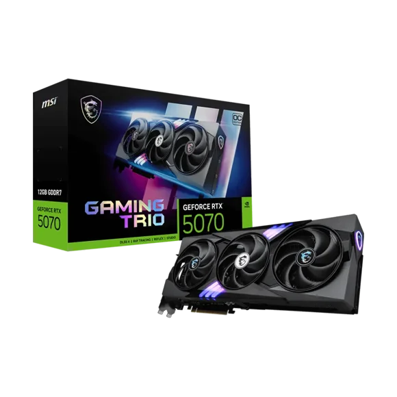 Tarjeta de video MSI GeForce RTX™ 5070 GAMING TRIO OC 12GB GDDR7 [G5070-12GTC]