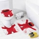 thumbnail image 4 of Elmo-theme 4-Piece Shower Curtain Set with Rugs, Waterproof Bathroom Decor Set Includes Bath Mat, U-Shaped Rug, Toilet Lid Cover and Curtain with Hooks, 4 of 6