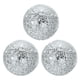 thumbnail image 1 of Uxcell 3Pcs Bolas Decorativas de Vidrio 3.15 pulgadas Orbes Bolas de Centro Bolas de Vidrio Mosaico para Decorar Cuencos, Plata Blanca, 1 of 5