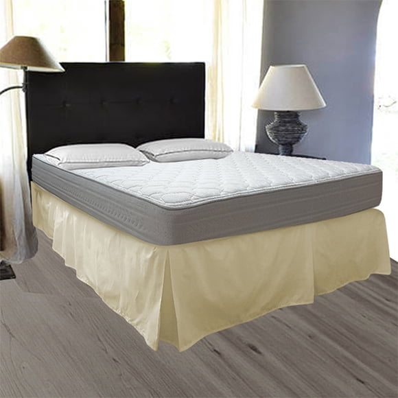 Faldon Queen Liso Beige Claro 200 Hilos
