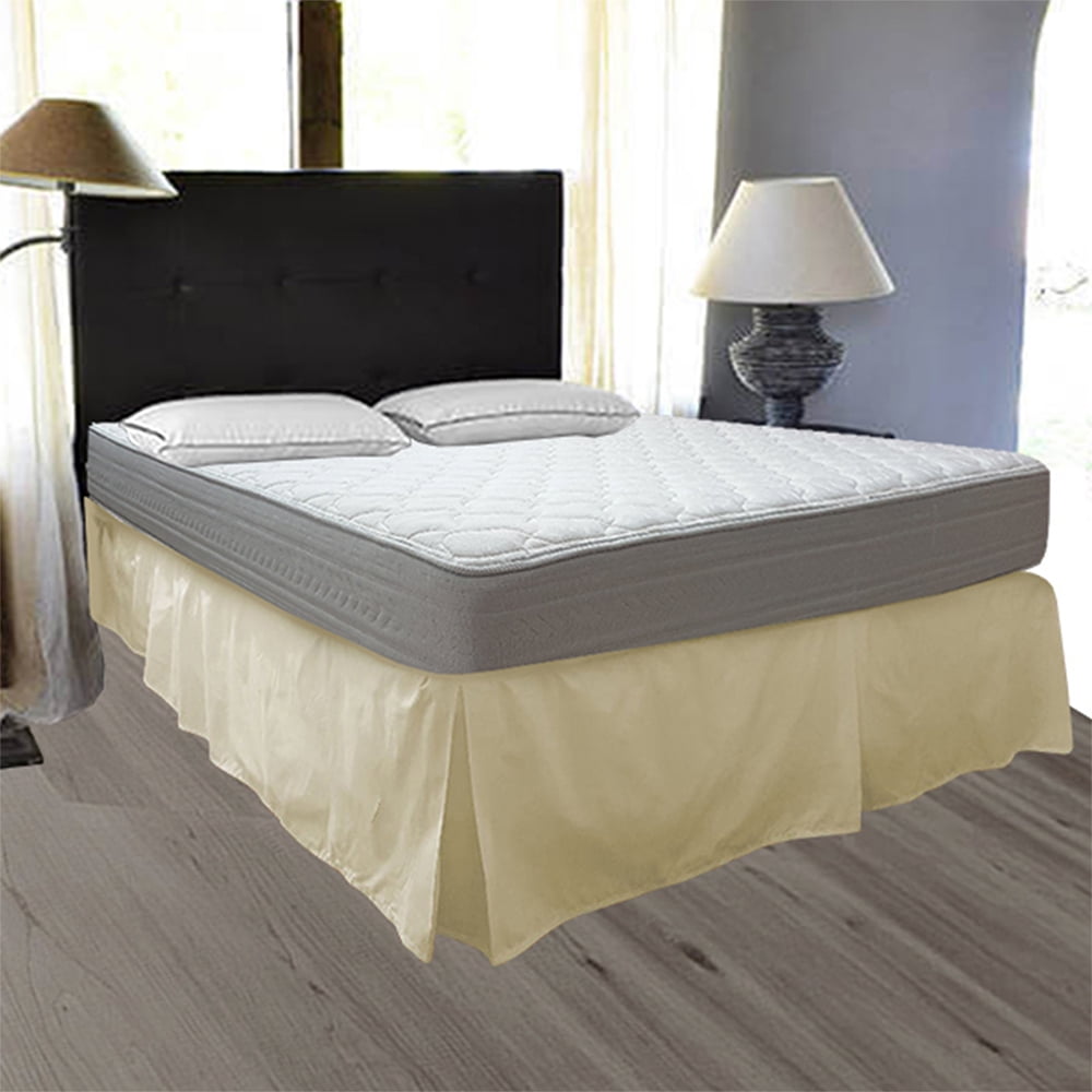 Victorianas - Faldon 2p Liso Beige Claro 200 Hilos