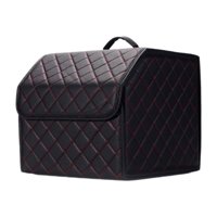 Ioensy - Caja De Almacenamiento Para Maletero De Coche, Caja De Almacenamiento Resistente Para Vehículos Suv, Color Negro