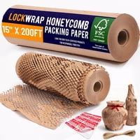 Papel De Embalaje Tipo Panal Lockwrap 38 Cm X 61 M Con Stickers
