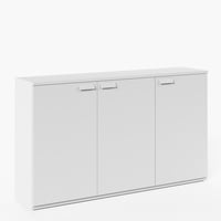 Form Office - Gabinete Oficina Medio Space 3 Puertas 150 Blanco