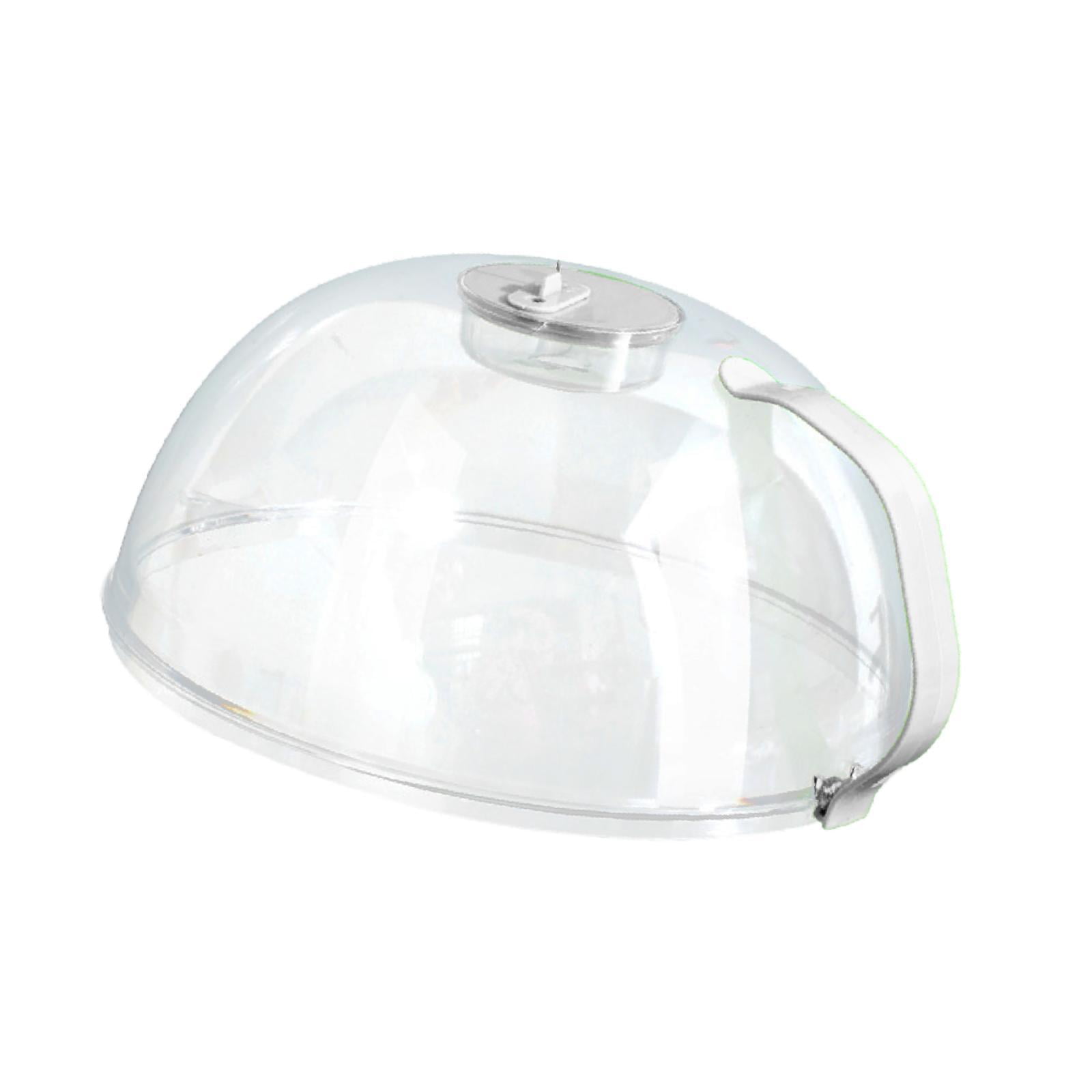 Bothyi - Plato Para Microondas, Tapa Para Cubiertas De Alimentos Con Ventilación De Vapor Para Bandejas, Cuencos Para Calentar Alimentos, Blanco