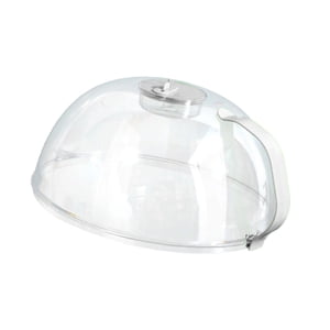 Bothyi - Plato Para Microondas, Tapa Para Cubiertas De Alimentos Con Ventilación De Vapor Para Bandejas, Cuencos Para Calentar Alimentos, Blanco