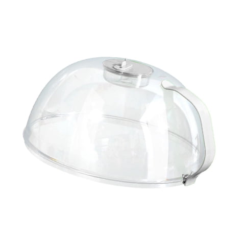 Bothyi - Plato Para Microondas, Tapa Para Cubiertas De Alimentos Con Ventilación De Vapor Para Bandejas, Cuencos Para Calentar Alimentos, Blanco