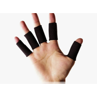 Gérico - Protector De Dedo Elástico Color Negro 10 Unds