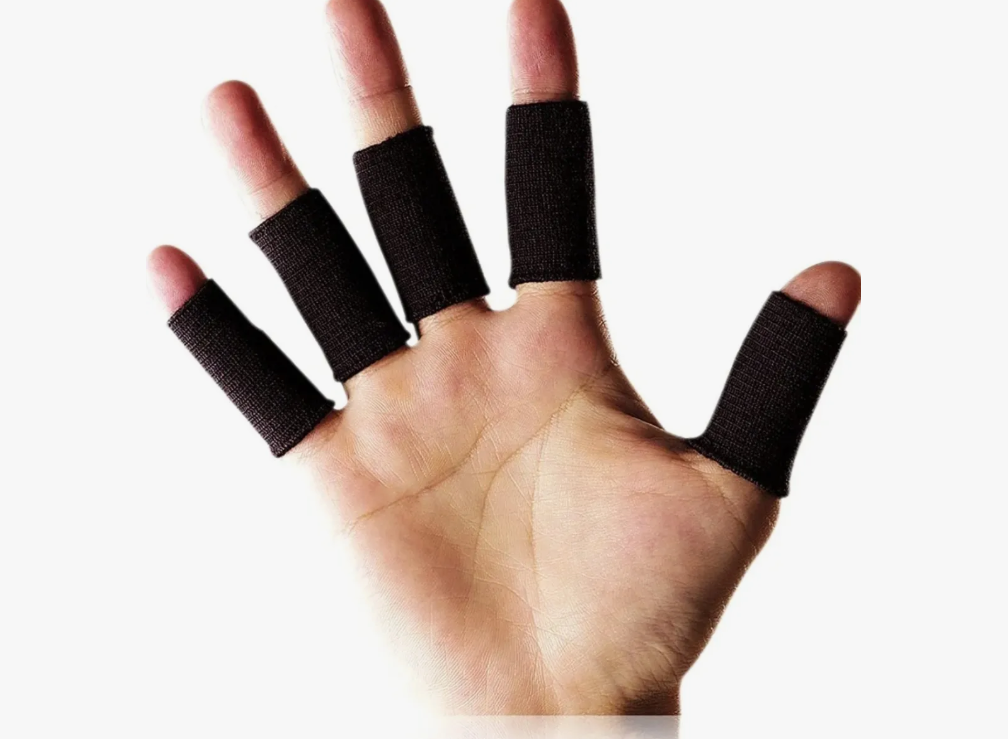 Gérico - Protector De Dedo Elástico Color Negro 10 Unds