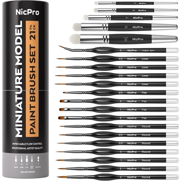 Pinceles Nicpro para Miniaturas y Pinceles Secos