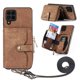 thumbnail image 1 of Funda Tipo Cartera con Correa Cruzada para Samsung Galaxy A12 5G Protección Contra Golpes Marrón, 1 of 5