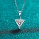 thumbnail image 3 of Collares con Colgante de Moissanita Triangular para Mujer de 0.5 a 1 Uds, Collares de Diamante de Moissanita Color D, Collares de Plata Esterlina 925, Juego Nupcial, Regalos de Joyería con, 3 of 8