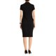 thumbnail image 3 of INSPIRE CHIC Traje de Negocios para Mujeres de 2 Piezas Conjunto de Atuendo para Maestras de Regreso a Clases Chaqueta Blazer de Manga Corta y Falda Lápiz XL Negro, 3 of 7