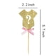 thumbnail image 2 of Juego de 30 adornos para cupcakes con signo de interrogación y mono dorado para revelar el género - de Giuffi, 2 of 5