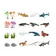 thumbnail image 3 of Figuras De Juguete De Animales, Minifiguras De Animales Realistas De Tubo Para Fiesta Temática, Animales Marinos, 3 of 3