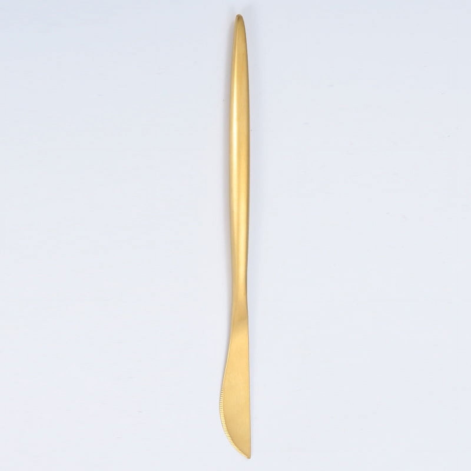 Xmhytop 4 Piezas Cubiertos De, Utensilios De Cocina Y Cubiertos Cotidianos,cuchillo De Mesa,dorado