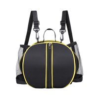 Magideal - Bandolera De Baloncesto Bandolera De Baloncesto Para Una Sola Correa De Sóftbol De Voleibol Fácil De Ajustar Y Desmontar Con Dos Bolsillos Laterales Correa Doble Negra