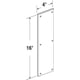 thumbnail image 2 of Placa de empuje para puerta Prime-Line J 4626, acero inoxidable, 10 x 40 cm, 2 of 2