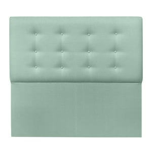 Espacio Hogar - Respaldo Botone Premium 1 Plaza Lino Verde Jeans