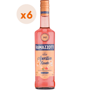 6X Licor Ramazzotti Aperitivo Rosato 15° 700Cc