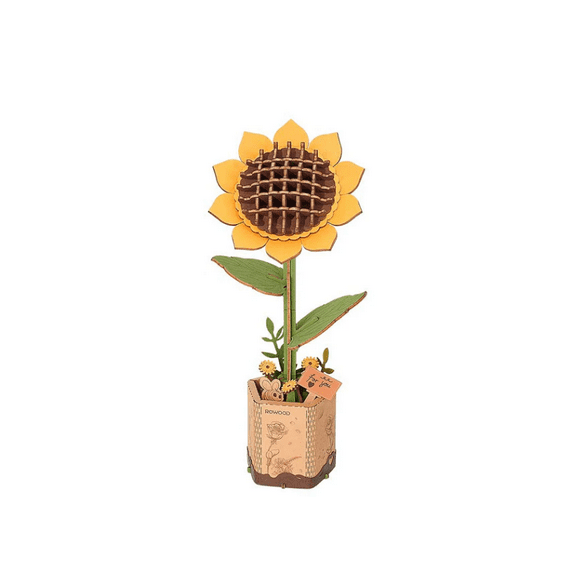 Flor de Girasol de madera