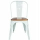 thumbnail image 1 of Silla De Comedor Madera Metal Tolix Blanco, 1 of 7