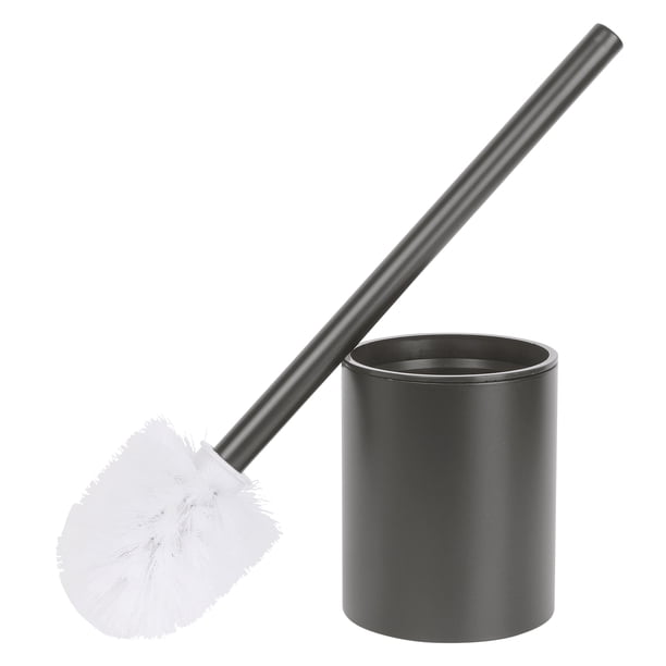 REGALWOVEN Cepillo de Inodoro de Acero Inoxidable y Soporte Montado en la Pared Esenciales para el Baño Limpiador Gris 1 Paquete