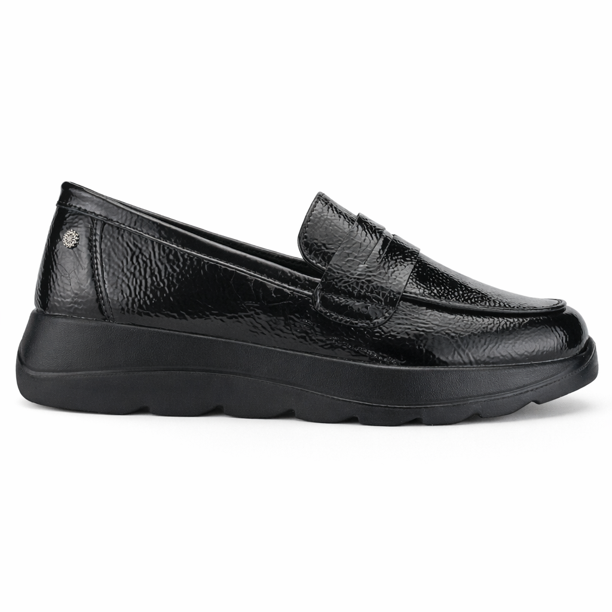 Mocasin Negro Mujer Casual Chalada Onix