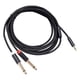 thumbnail image 3 of Cable 3,5 Mm 1/8 TRS A Doble 6,35 Mm 1/4 TS Cable Divisor Y 2 M, 3 of 5