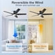 thumbnail image 3 of Ventilador Techo POCHFAN 52 Pulgadas Negro LED Control Remoto, 3 of 3