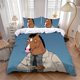 thumbnail image 1 of 3pcs Cartoon B-BoJackS Fashion H-Horsemans Hot Printed Pattern Bedding Set, 1 of 1