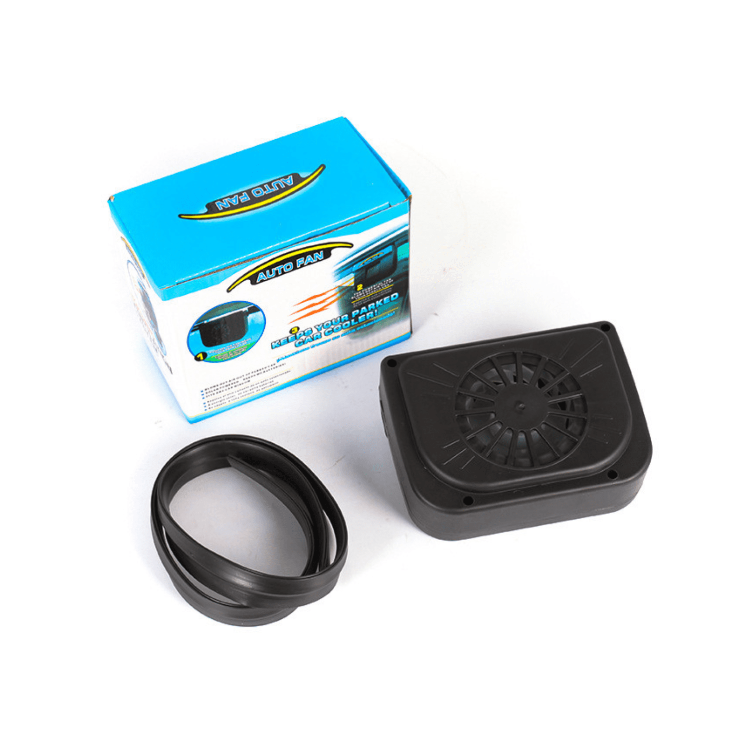 Genérico - Ventilador Solar Auto Fan | Refrigeración Para Tu Auto Negro