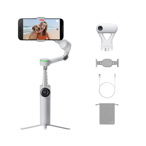 Gimbal para teléfono Insta360 Flow 2 Pro, gris, con rastreador de IA